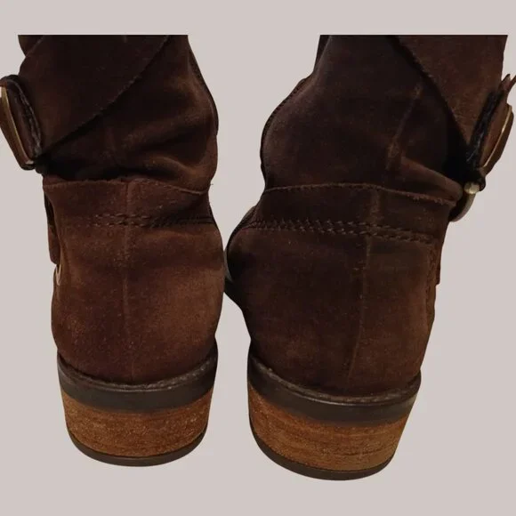 CORDANI Brown Suede Knee-high Boots Size 8M - Picture 5 of 9